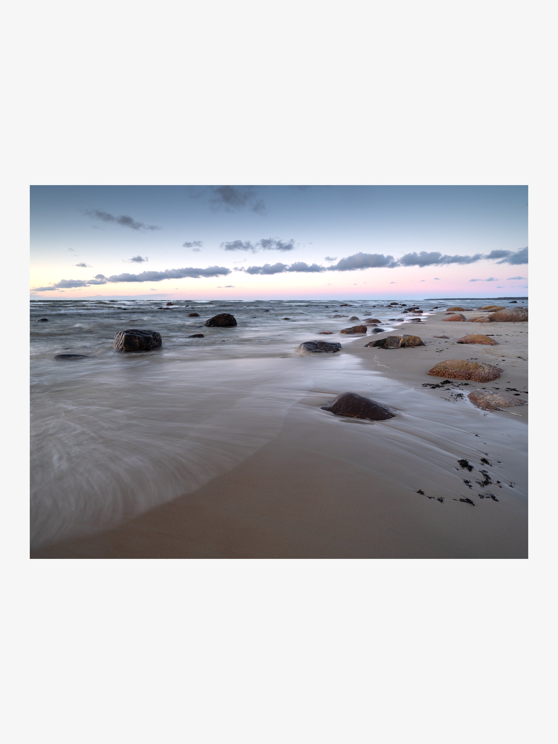Calm Seaside with Rocks – Coastal Fine Art Print for Interior