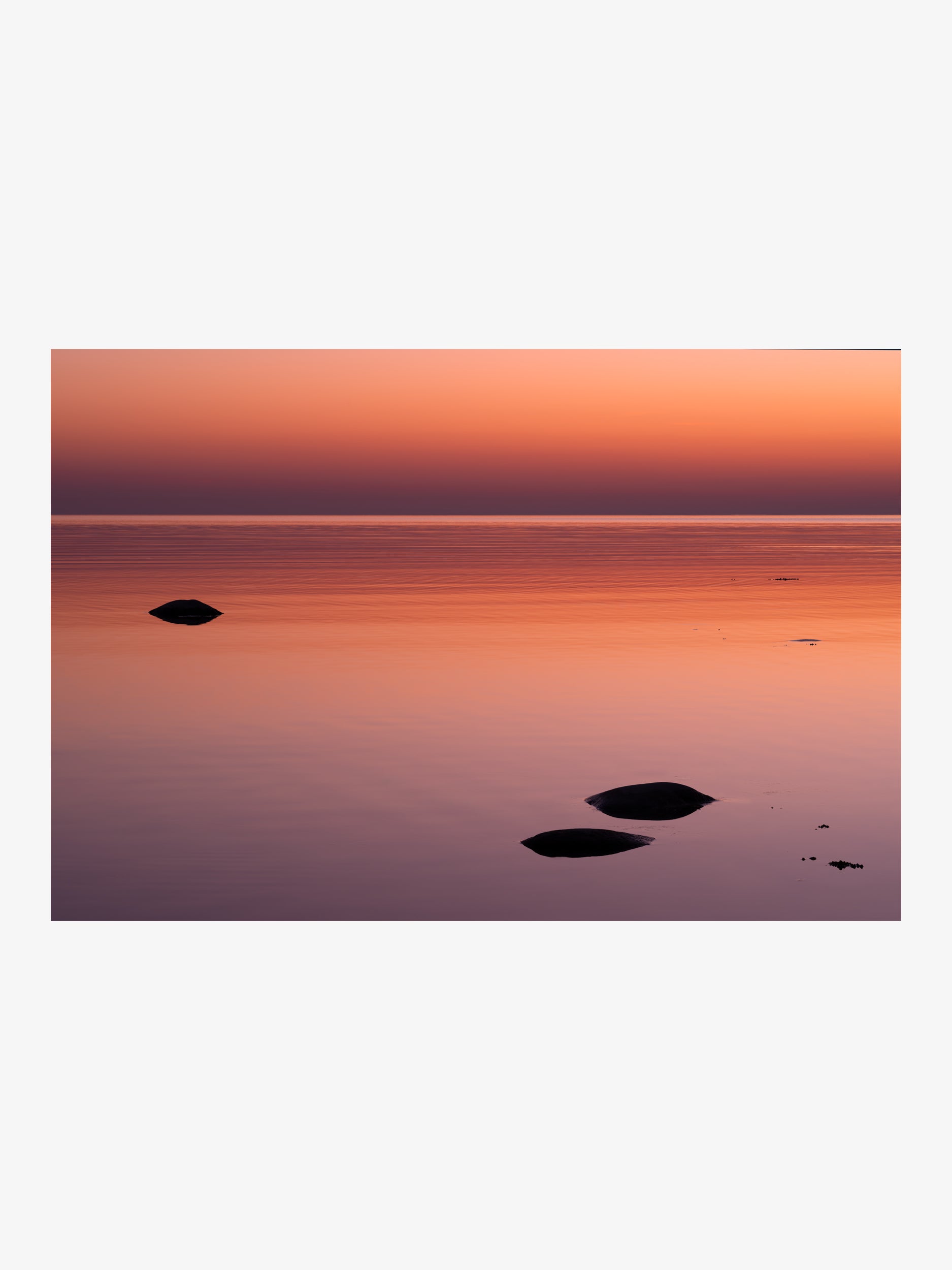 Minimal Sunset Horizon – Serene Seascape Fine Art Print