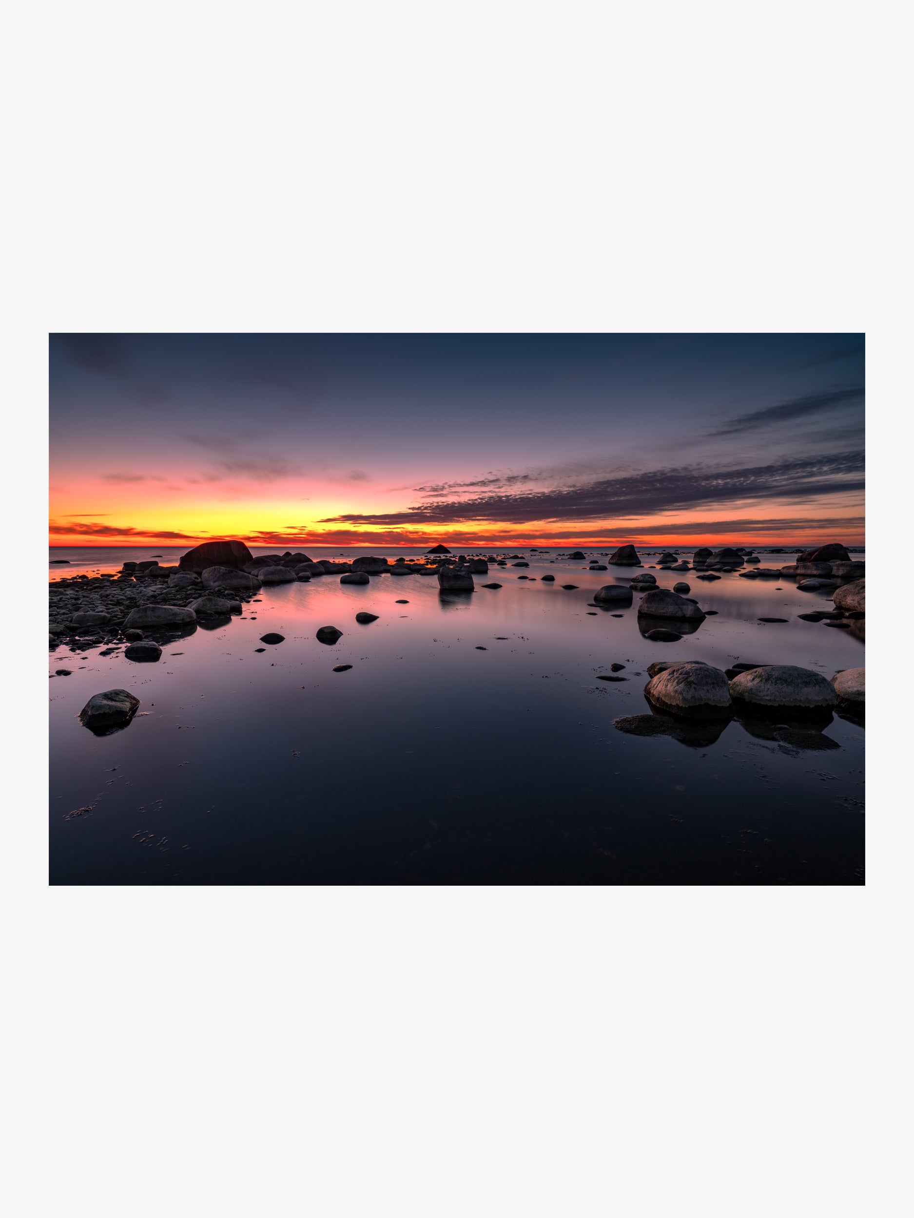 Baltic Sunset Reflections – Tranquil Seascape Fine Art Print