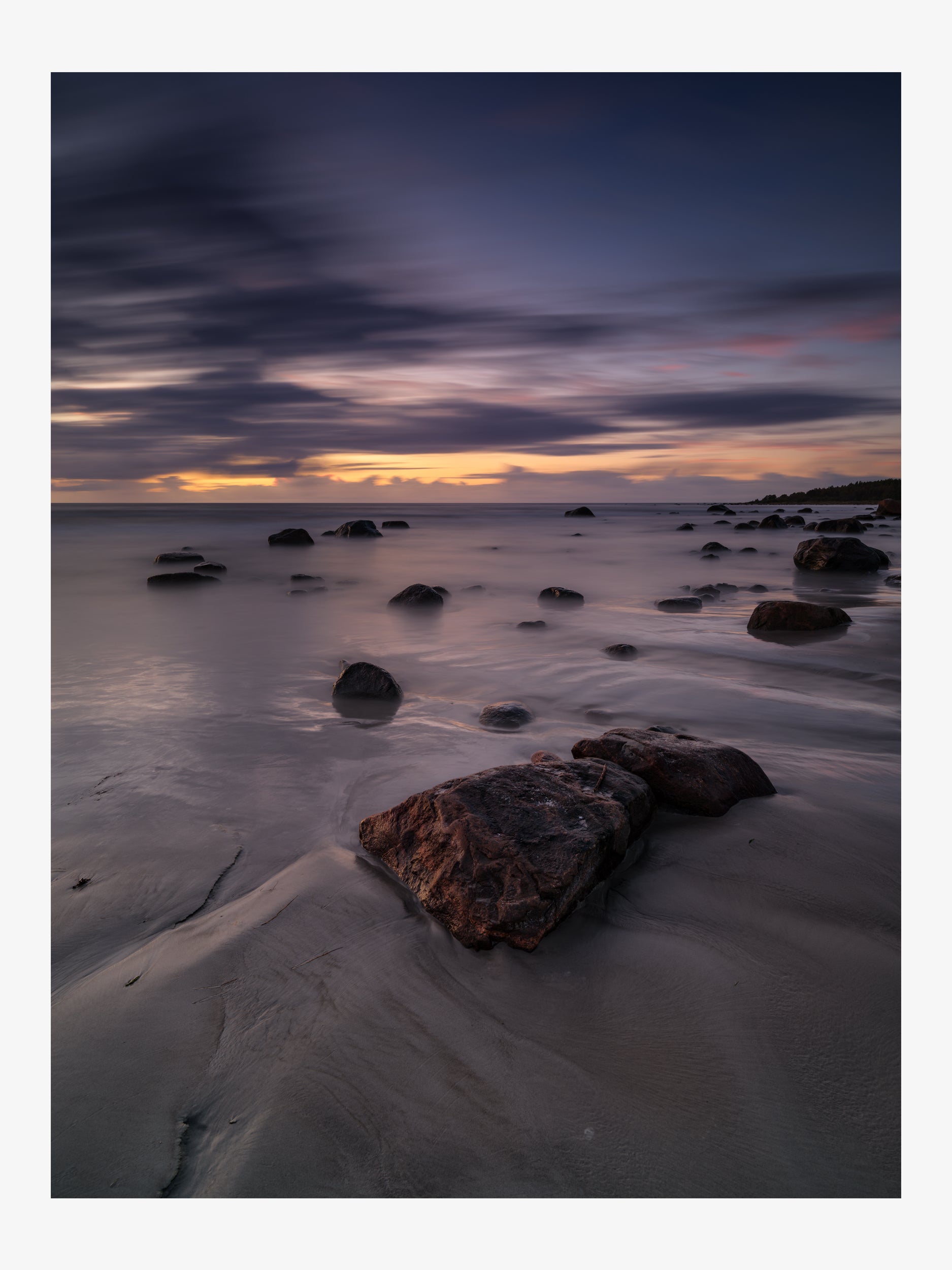 Evening on the Baltic Shore – Soft Light Seascape Fine Art Print