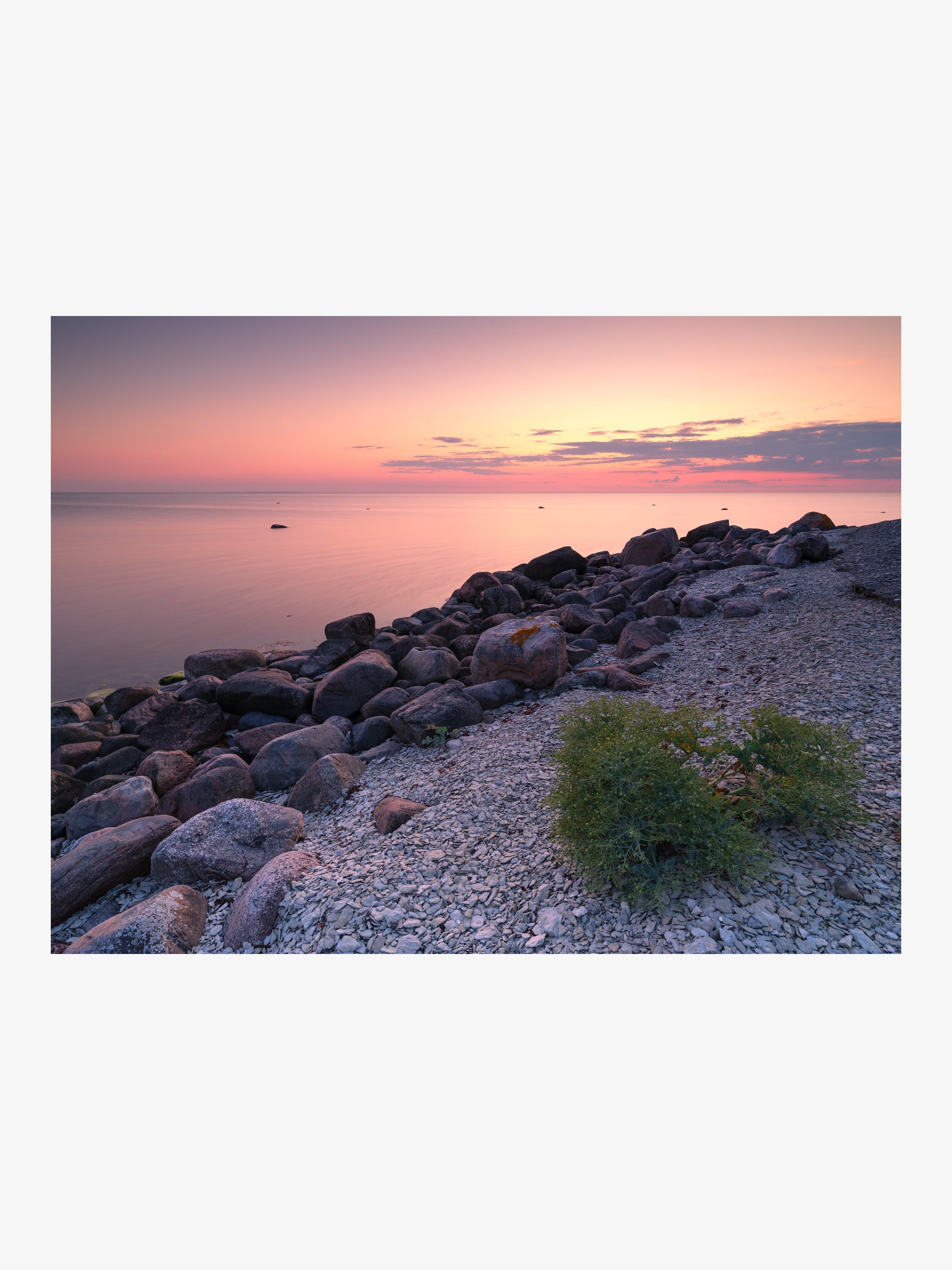 Rocky Shore at Sunset