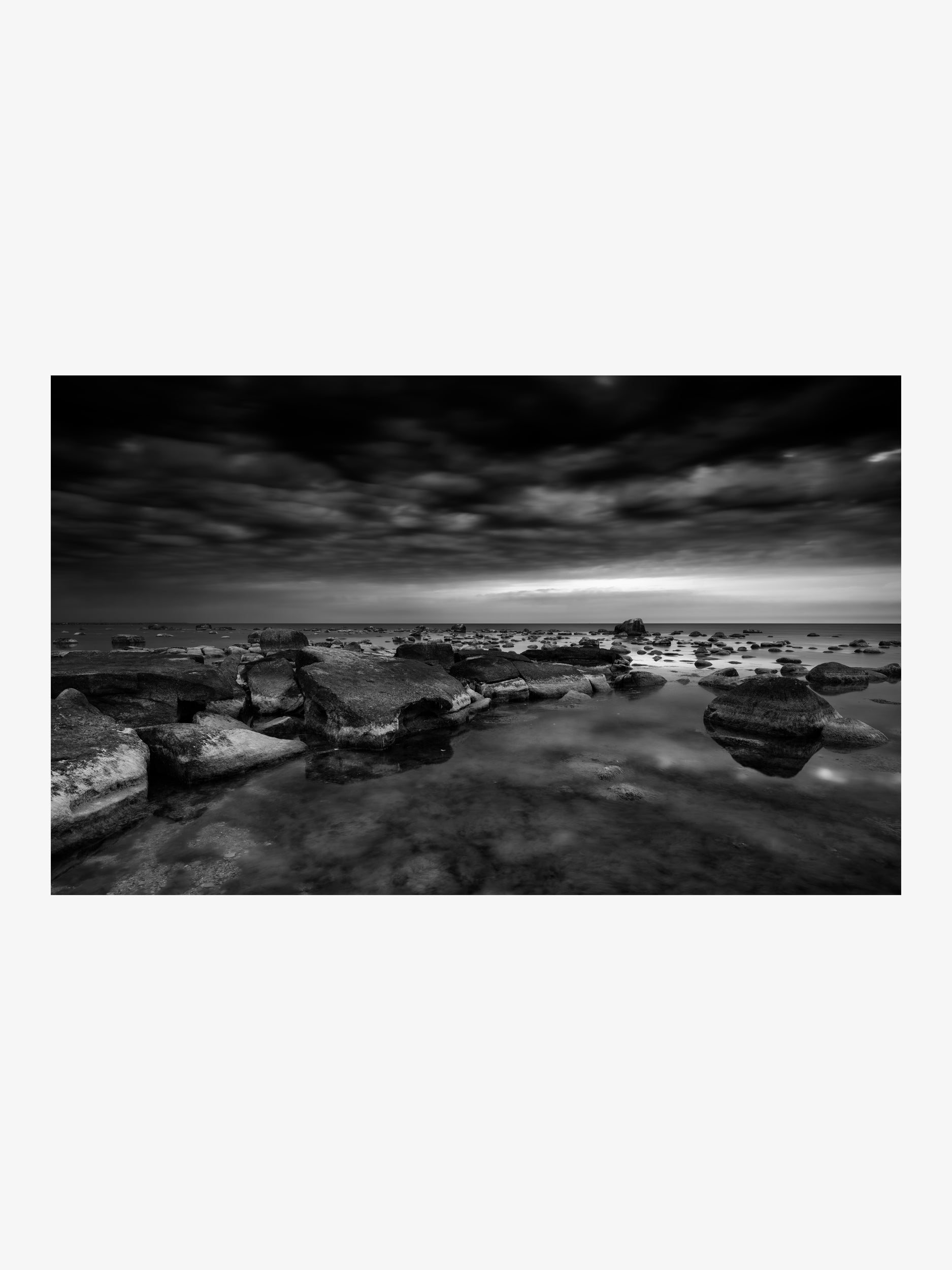 Baltic Sea Shore Under Cloudy Sky
