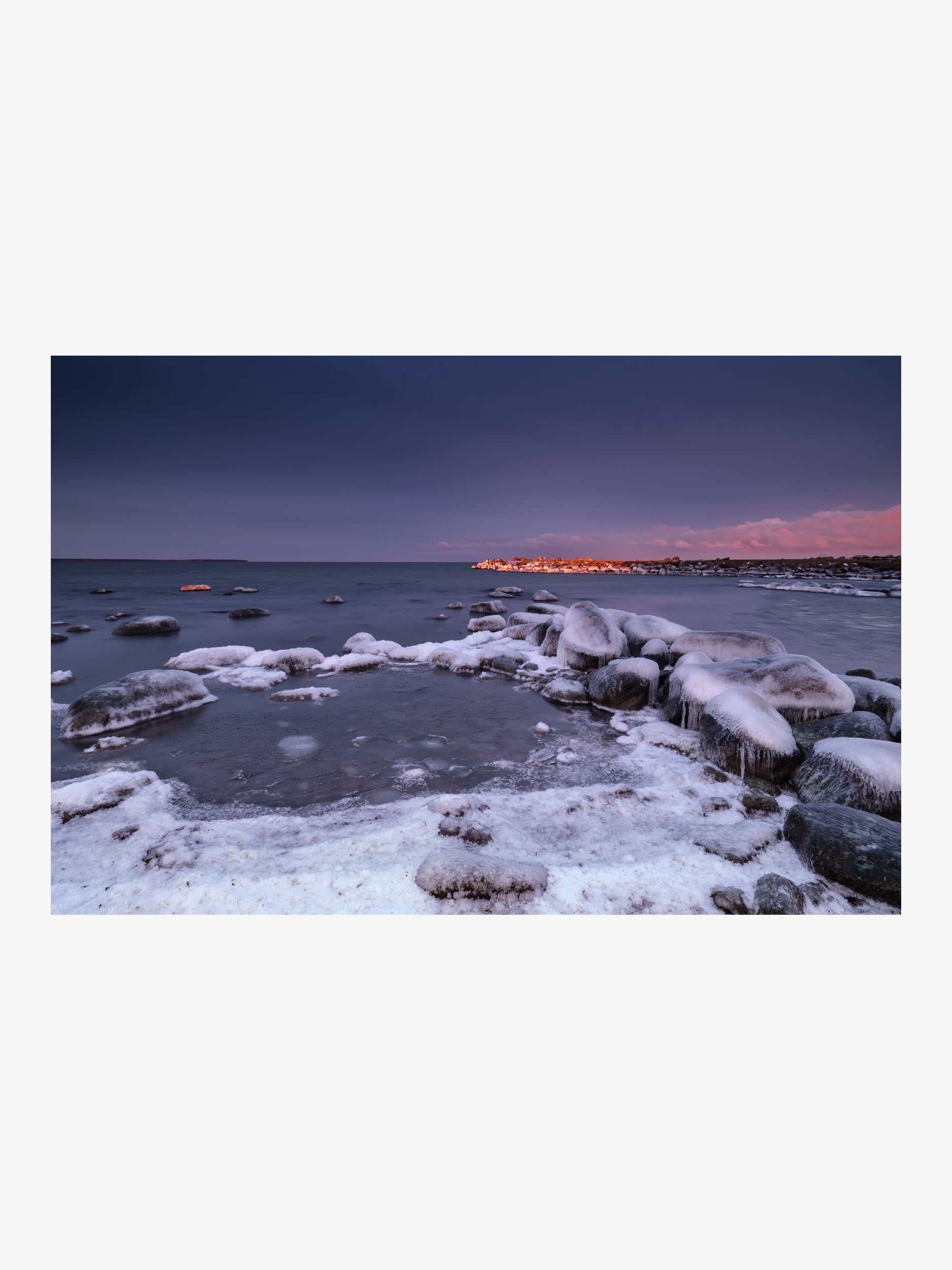 Frozen Coast at Dawn