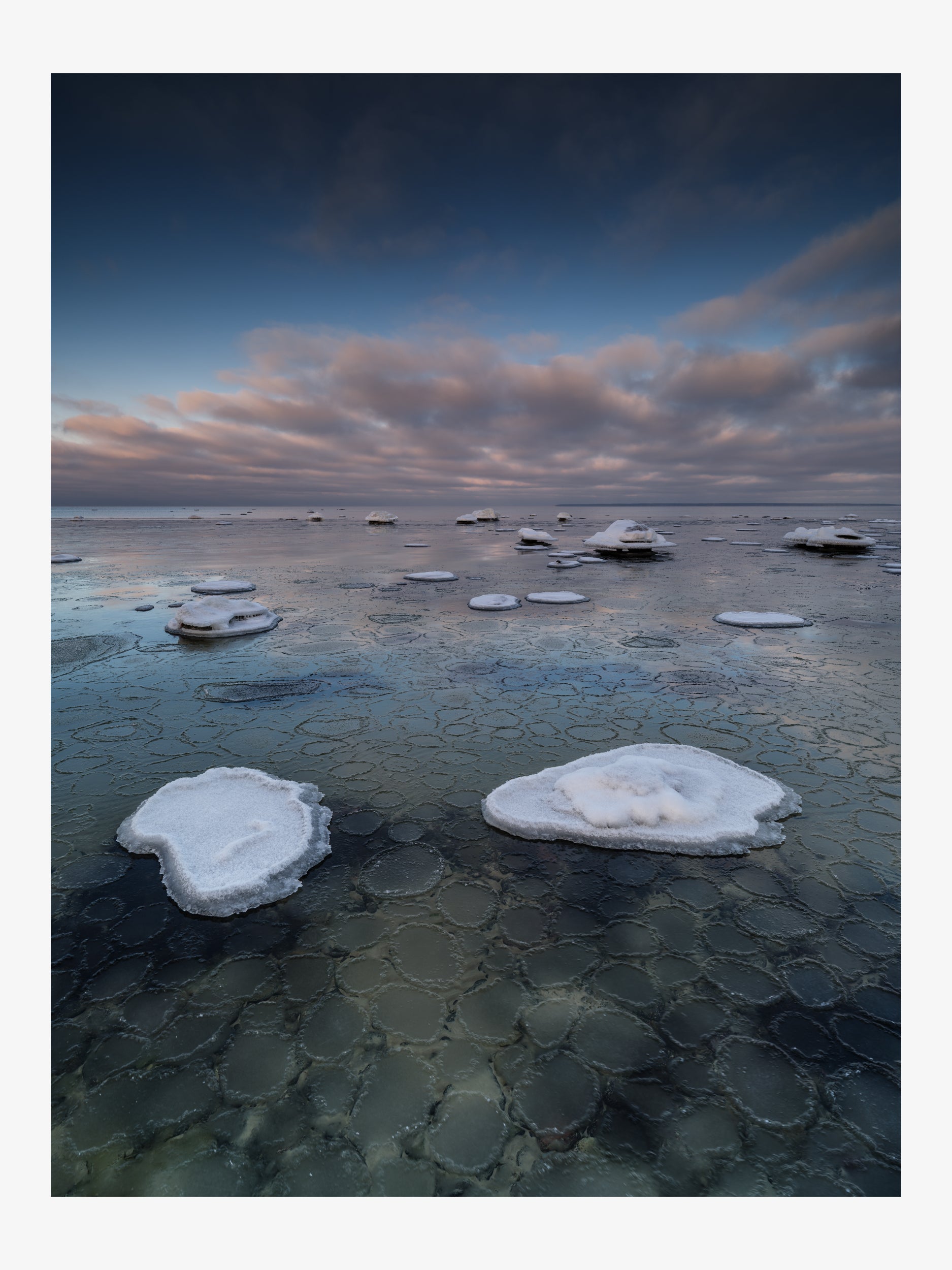 Ice Pattern on a Winter Sea